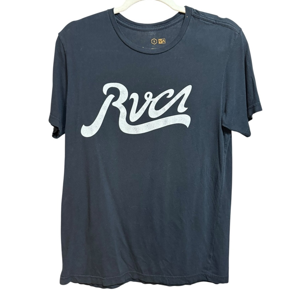 RVCA Black Tee with‎ Gold Graphics Mens Sz Small